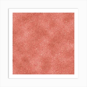 Peach Glitter Art Print