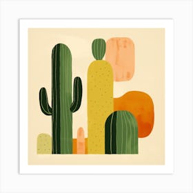 Cactus Illustration Art 57 Art Print