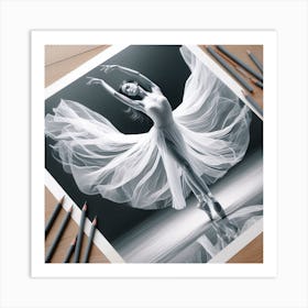 Gracefully dancing Art Print