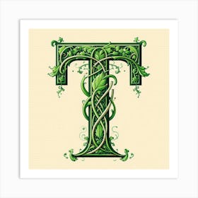 Letter T Art Print