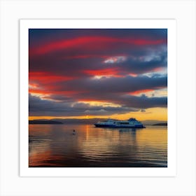 Sunset On The Loch 1 Art Print