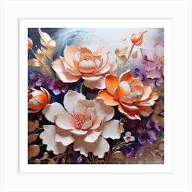 Lotus Flower Painting Art Print