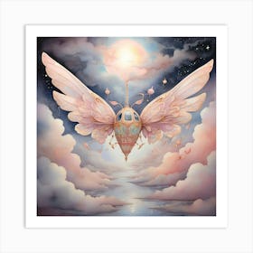 Butterfly In The Sky Art Print