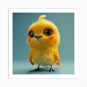 Cute Little Yellow Bird Art Print