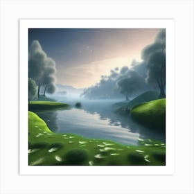 Landscape Painting 60 Art Print