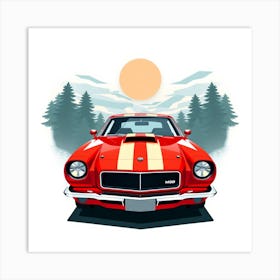 Classic Muscle Car 3 Art Print