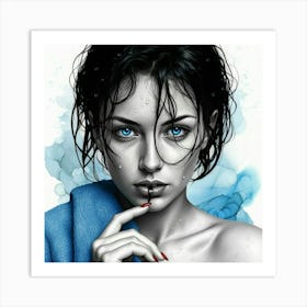 Blue Eyes 1 Art Print