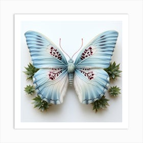 Blue Butterfly Art Print