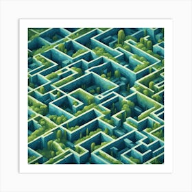 Maze 13 Art Print