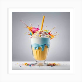 Colorful Milkshake 1 Art Print