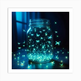 Dragonflies In A Jar Art Print