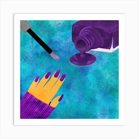 Painting Nails 1 Art Print