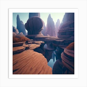 Rocky Landscape Art Print