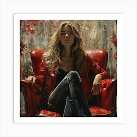 Red Chair Art Print