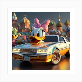 Daisy Duck Low Low 1 Art Print