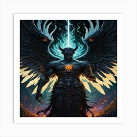 Demons And Angels Art Print