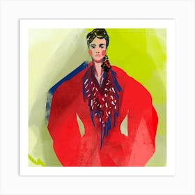 Red Jacket Art Print