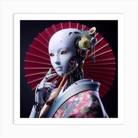 Robot Woman 6 Art Print