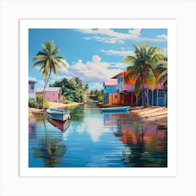 Gentle Glow of Caribbean Dusk Art Print