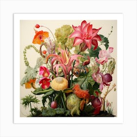 Flower Symphony Art Print