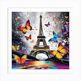 Butterflies In Paris 34 Art Print