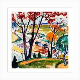 Landscape With Trees 4 Art Print