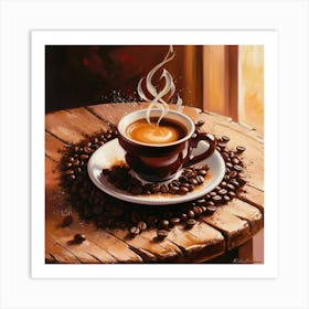 Coffee Art Print