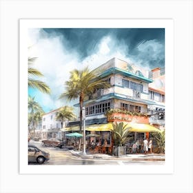 Miami Beach Art Print