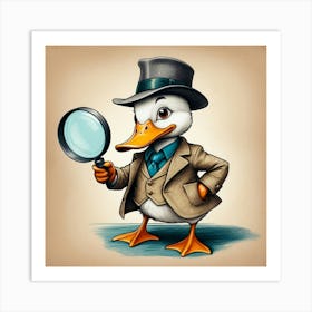 Detective Duck 25 Art Print