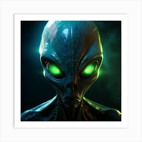 Alien Head 6 Art Print