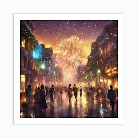 New Year'S Eve Art Print