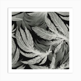 Black and White Abstract Art 114 Art Print