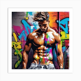 Graffiti Man 8 Art Print