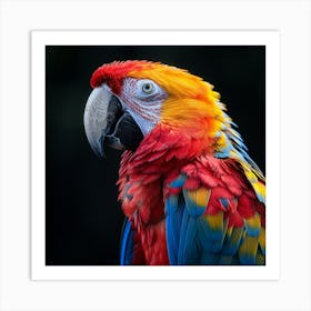 Macaw Parrot Art Print