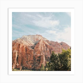 Warm Desert Mountain Art Print