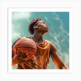 Basketball Player 3 Art Print