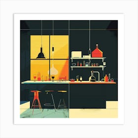 Kitchen Illustration Art Print