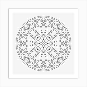 Iron Mandala 03 Art Print