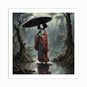 Geisha Art Print