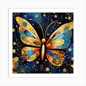 Butterfly In The Sky Art Print