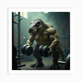 Flux Dev A Powerful And Imposing Tyrannosaurus Rex Stands In A 1 Poster