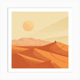 Mars Martian Landscape Art Print