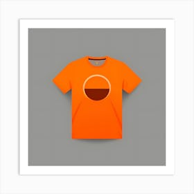 Orange T-Shirt Art Print