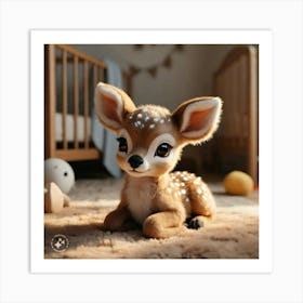 Deer baby pictures Art Print