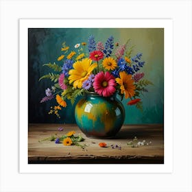 Flowers In A Vase 1 Art Print