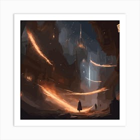 City At Night Art Print