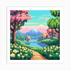 Pixel Art 18 Art Print