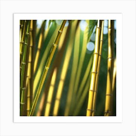 Bamboo Stalks Art Print