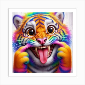 Colorful Tiger 5 Poster