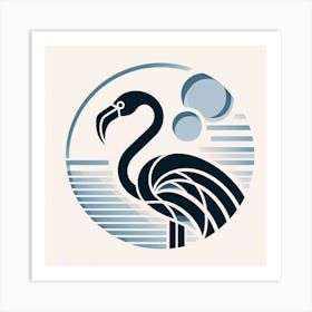 Minimalist, Flamingo 1 Art Print